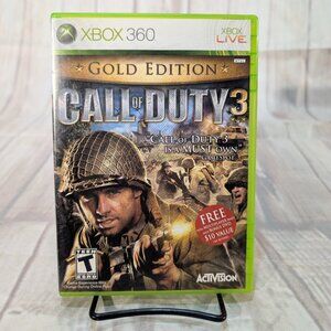 Call of Duty 3 Gold Edition Xbox 360 - Complete with Bonus DVD & Valued Map Pack